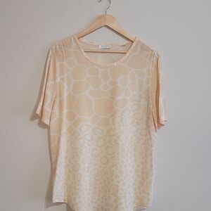 Equipment Animal Print 100% Silk Top